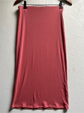 Wilfred Aritzia Ribbed Midi Skirt Stretch Pencil Skirt Size S
